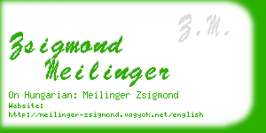 zsigmond meilinger business card